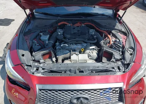 2014 Infiniti Q50 Hybrid Premium z USA, uszkodzony, nr VIN JN1AV7AP0EM692290